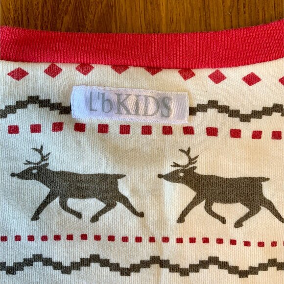 L'OVED BABY Reindeer Christmas Pajamas 2T 4-5 Fair Isle Organic Cotton Unisex - Picture 11 of 15